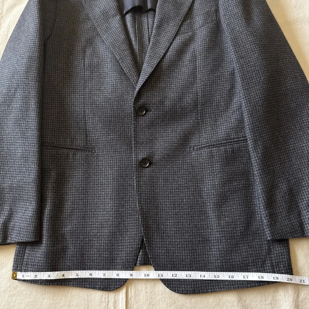 Suitsupply Blazer 42 Slim Check Merino Wool Marling Evans Havana Patch